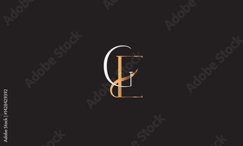 GE, EG , G , E, Abstract Letters Logo Monogram	
