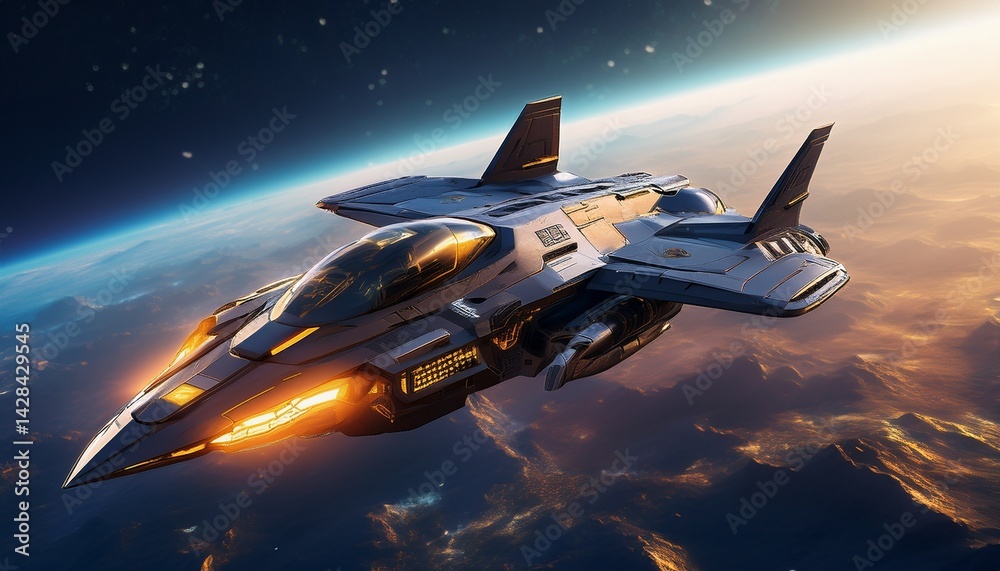 custom made wallpaper toronto digitaljet airplane in space