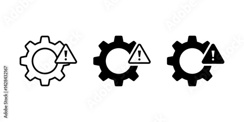 Troubleshoot icon set. Troubleshoot glyph icon. Glyph vector icon symbol
