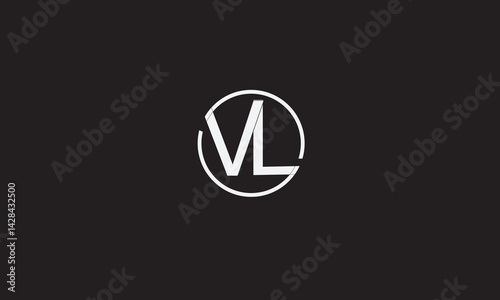 VL, LV, L, V Abstract Letters Logo Monogram	