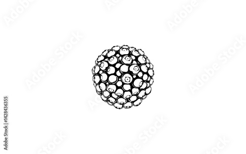 Andean Raspberry – AI-Crafted Clustered Drupelet Berry with Textured Finish