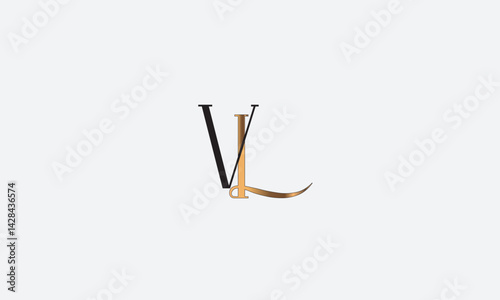 VL, LV, L, V Abstract Letters Logo Monogram