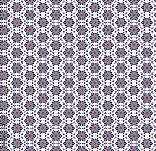 Seamless pattern ornament geometry, abstraction