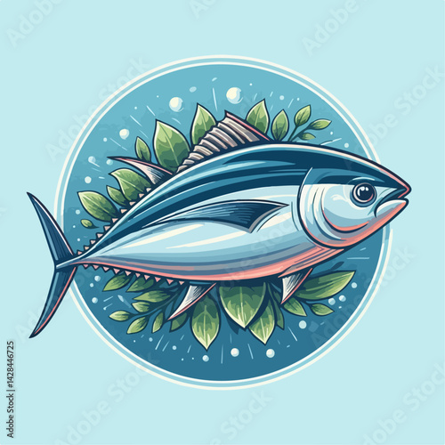 tuna fish vector illustration 
