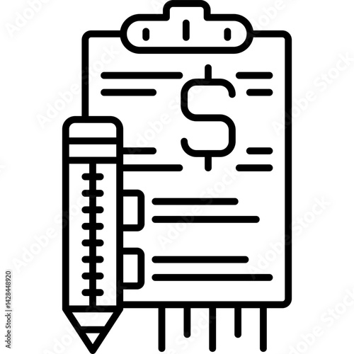 Clipboard Icon Vector Element