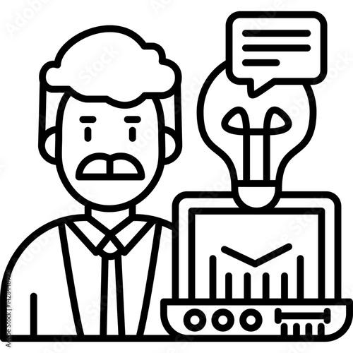Copywriting Icon Vector Element