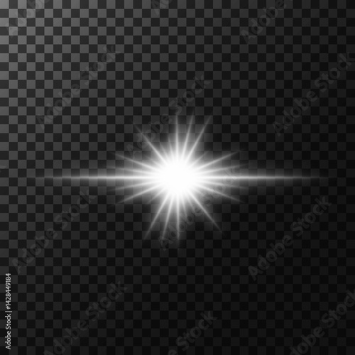 abstract effect, flash, new star, blue color