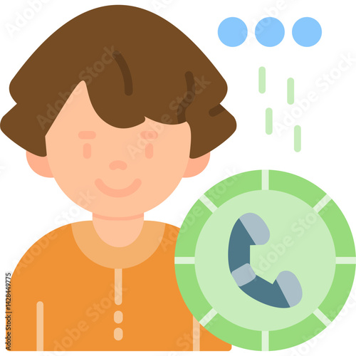 Phone Call Icon Vector Element