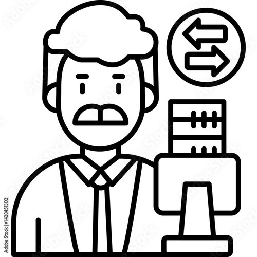 File Sharing Icon Vector Element
