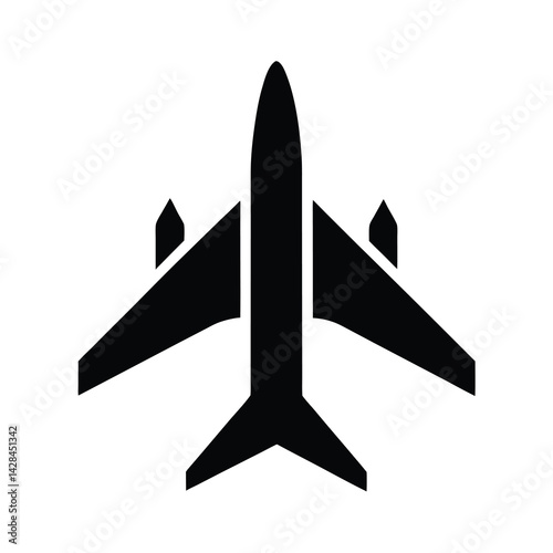 Airport Flight Icon Vector Iconic Shape