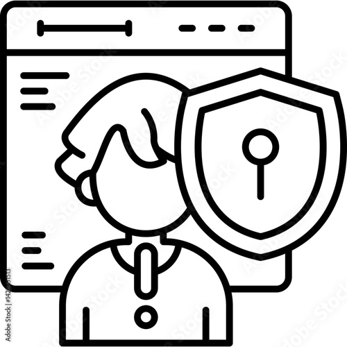 Hacker Icon Vector Element