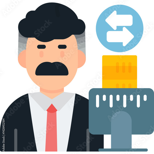 File Sharing Icon Vector Element