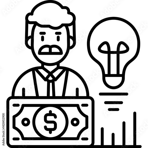 Money Idea Icon Vector Element
