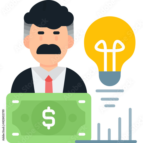 Money Idea Icon Vector Element