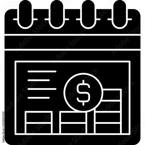 Payment Date Icon Vector Element