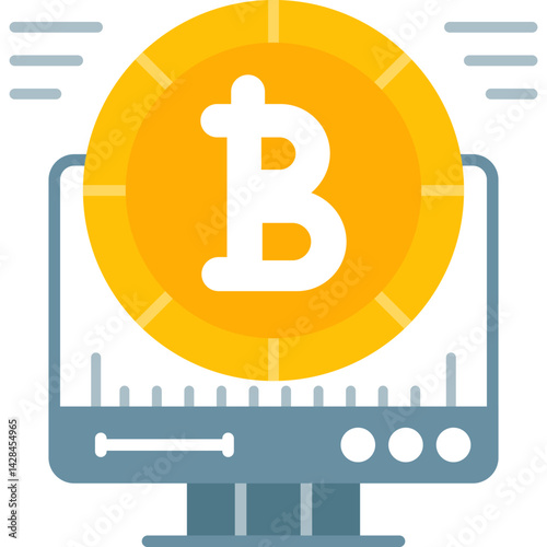 Cryptocurrency Icon Vector Element