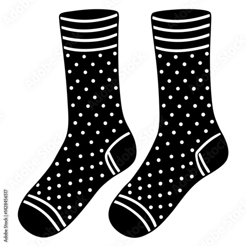 funky-sock-pair vector 