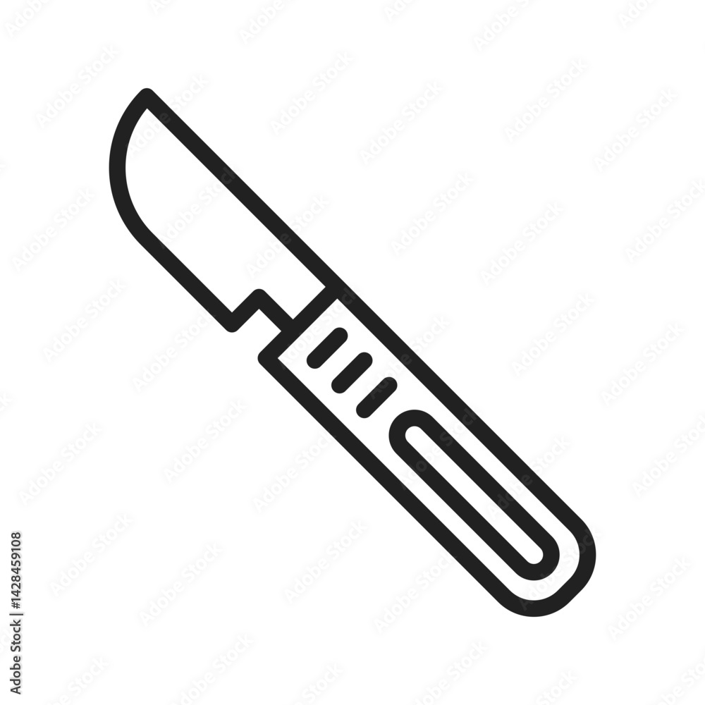 Scalpel icon vector image. Suitable for mobile apps, web apps and print media. Scalpel icon vector image. Suitable for mobile apps, web apps and print media.