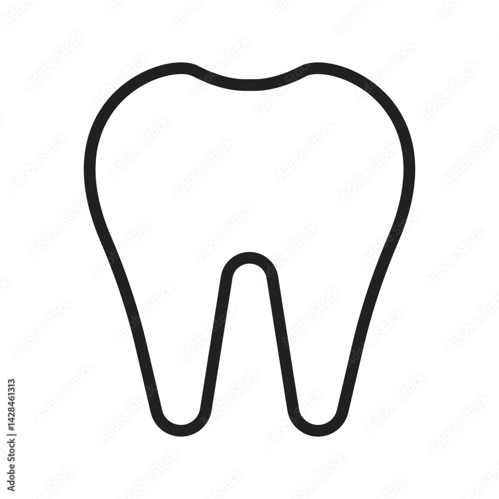 Tooth icon vector image. Suitable for mobile apps, web apps and print media. Tooth icon vector image. Suitable for mobile apps, web apps and print media.