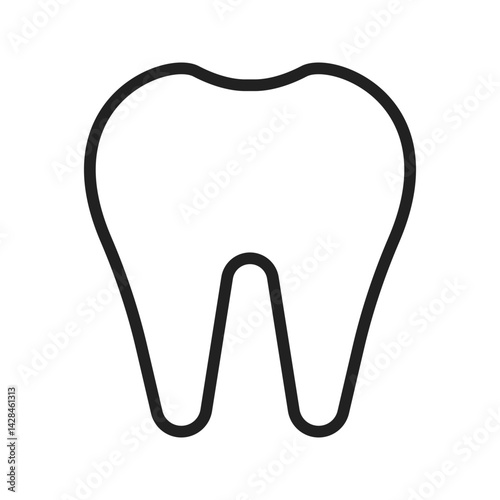 Tooth icon vector image. Suitable for mobile apps, web apps and print media.