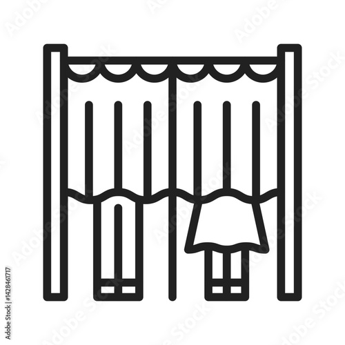 Voting Booth icon vector image. Suitable for mobile apps, web apps and print media.