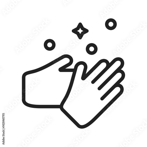 Washing Hands icon vector image. Suitable for mobile apps, web apps and print media.