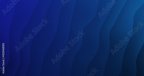 Sleek blue gradient curves modern abstract loop background animation.