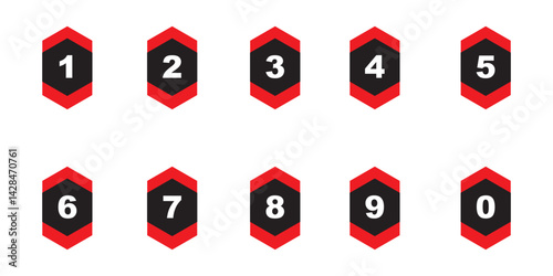 Number Badge Design Keywords
