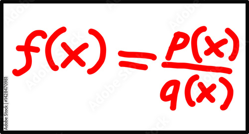 mathematical formula general form of rational function. basic calculus