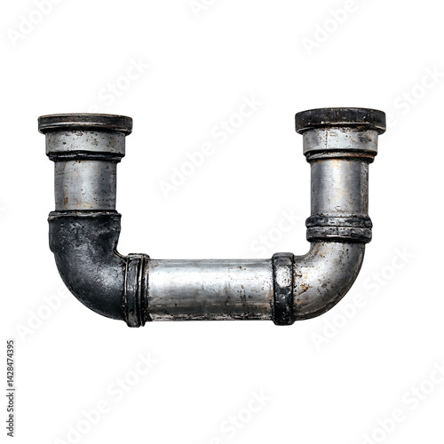 One metal pipe