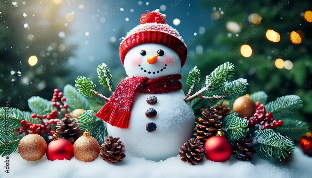 snowman and christmas tree snowman and christmas tree
