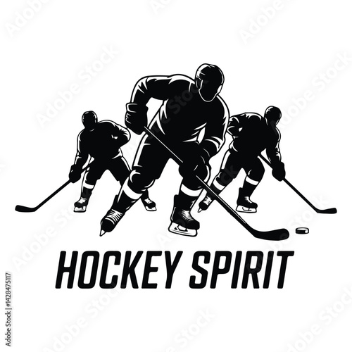 Hokey players vector on a white background