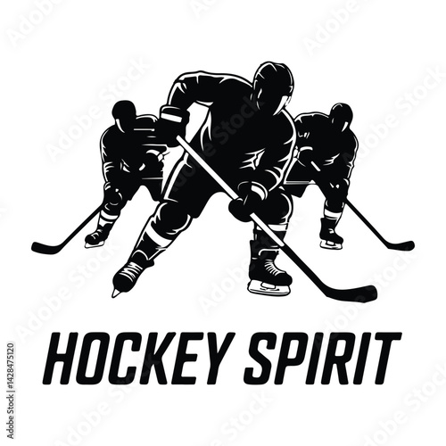 Hokey players vector on a white background