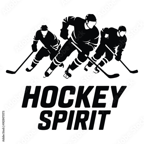 Hokey players vector on a white background