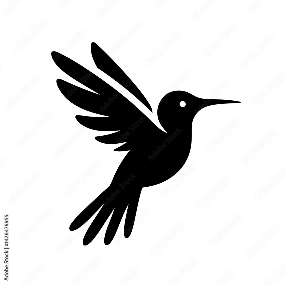 Obraz premium Hummingbird silhouette