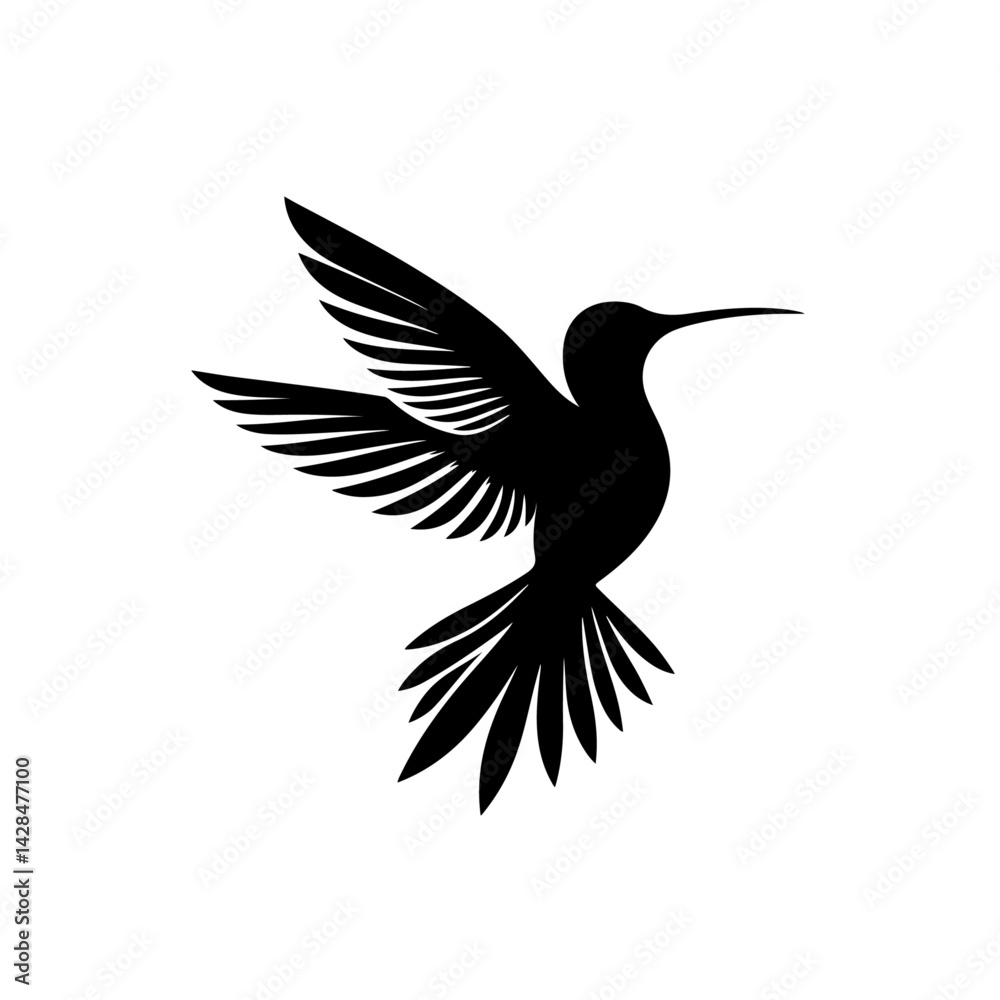 Obraz premium Hummingbird silhouette