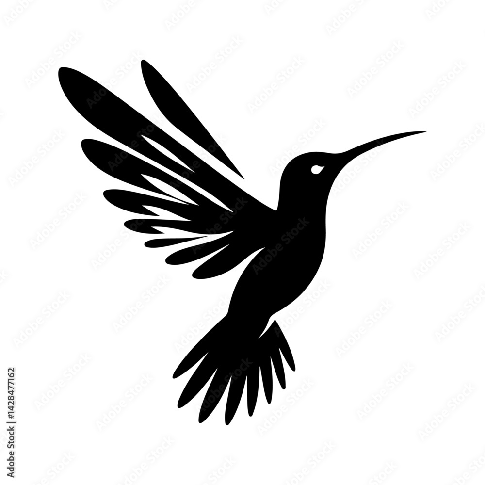 Fototapeta premium Hummingbird silhouette