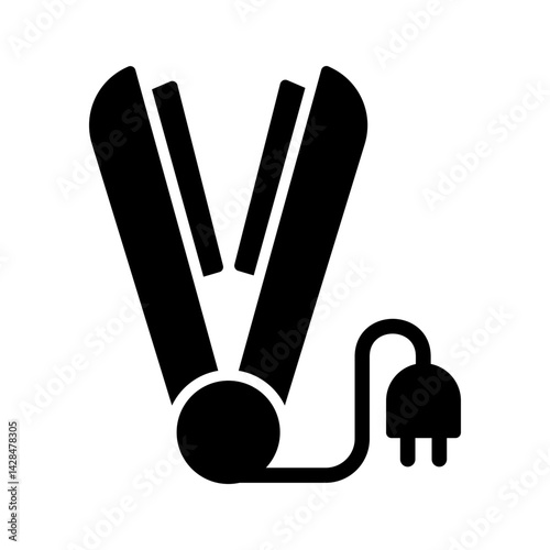 Hair Straightener Vector Icon