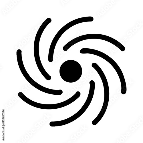 Black Hole Vector Icon