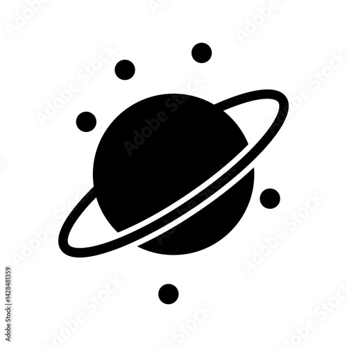 Planetary Rings Vector Icon