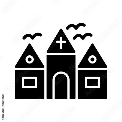 Haunted House Vector Icon
