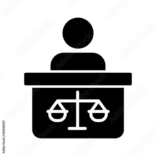 Attorney Vector Icon