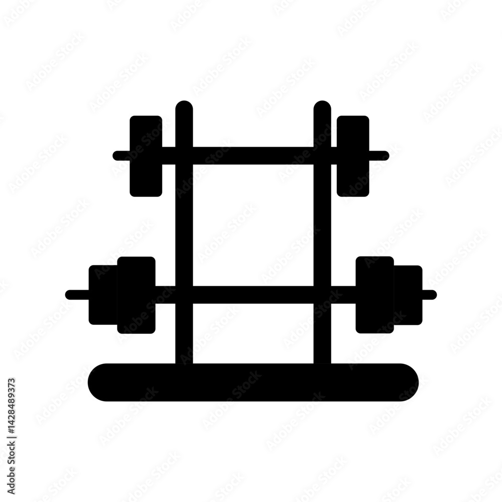 Gym Equipment Vector Icon Gym Equipment Vector Icon