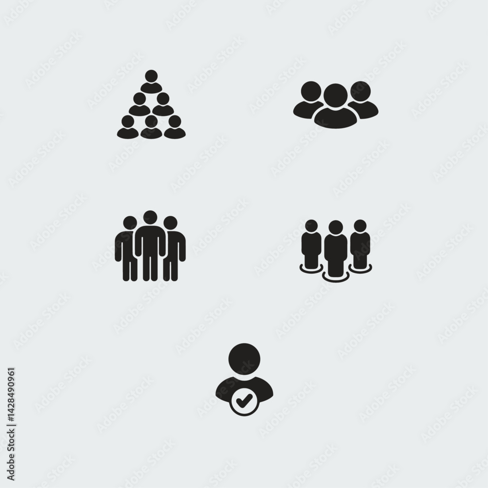 People icon logo flat vector design People icon logo flat vector design