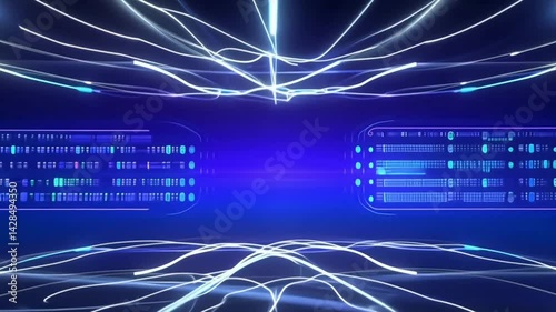 fiber optics background with lots of light spots