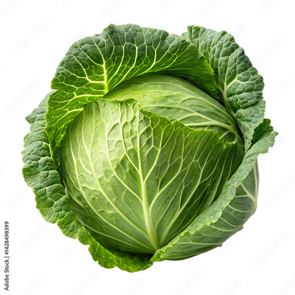 Obraz premium Cabbage isolated on transparent background