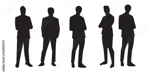 Male Face Icon on Black and White Vector Backgrounds