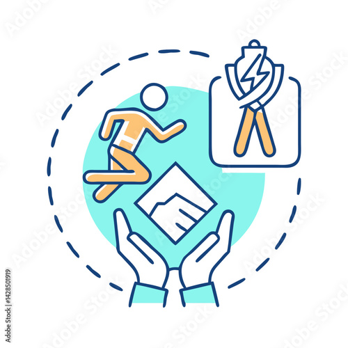 Safety and Partnership: Risk Management and Reliability Icon