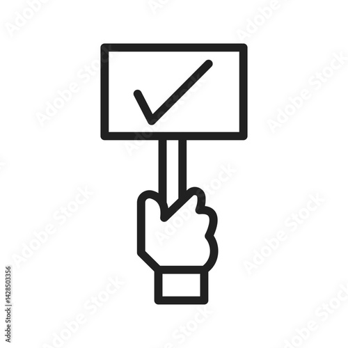 Agree icon vector image. Suitable for mobile apps, web apps and print media.