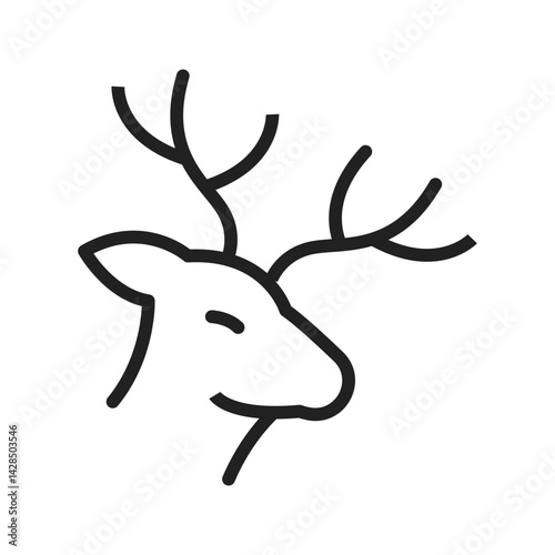 Antlers icon vector image. Suitable for mobile apps, web apps and print media.